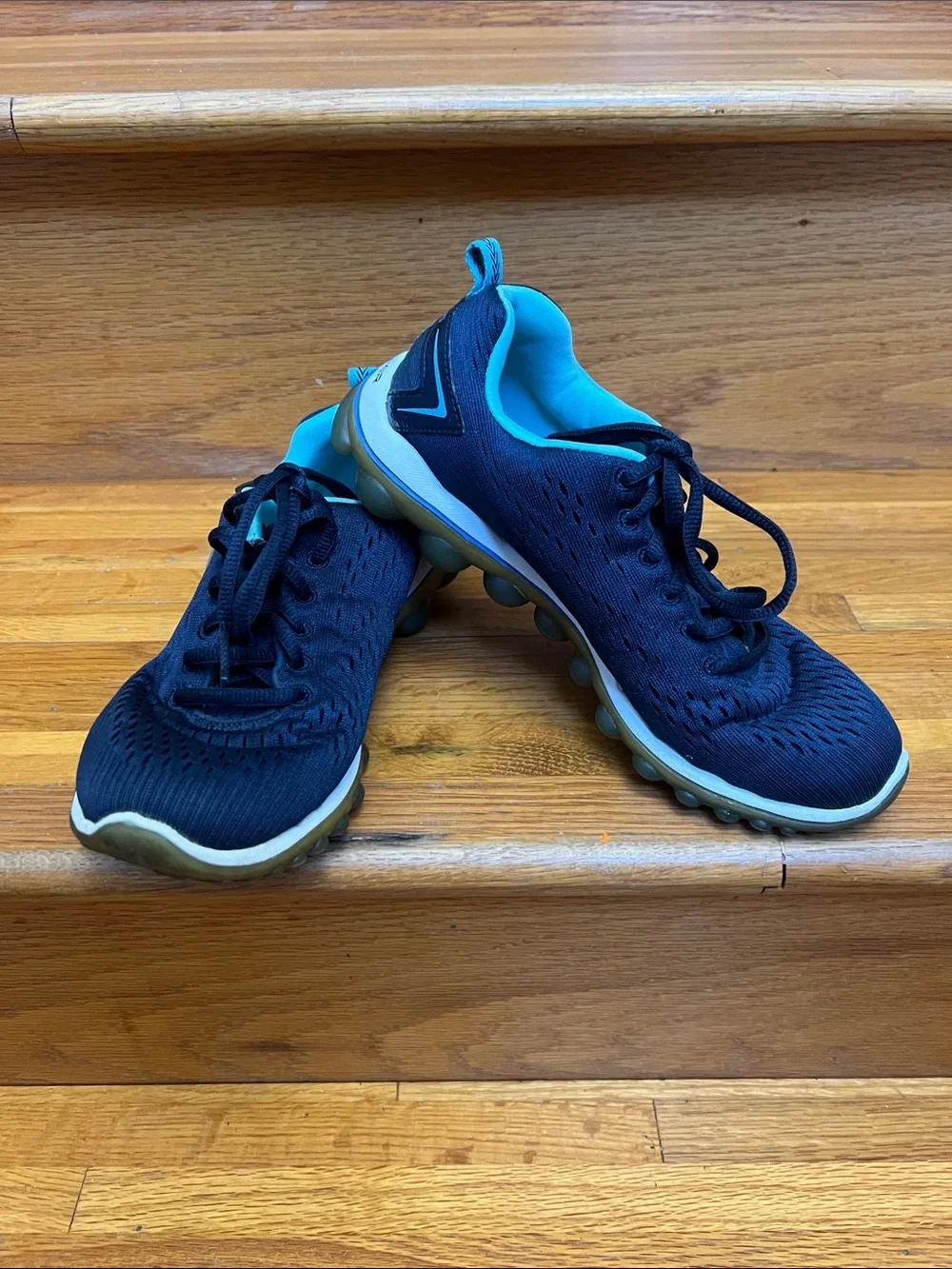 Skechers Navy with Teal Athletic Sneakers